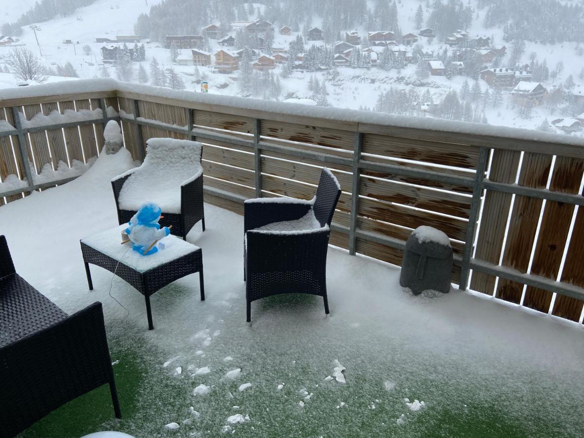 3 Pieces La Foux D Allos Vue Montagne Et Station 외부 사진