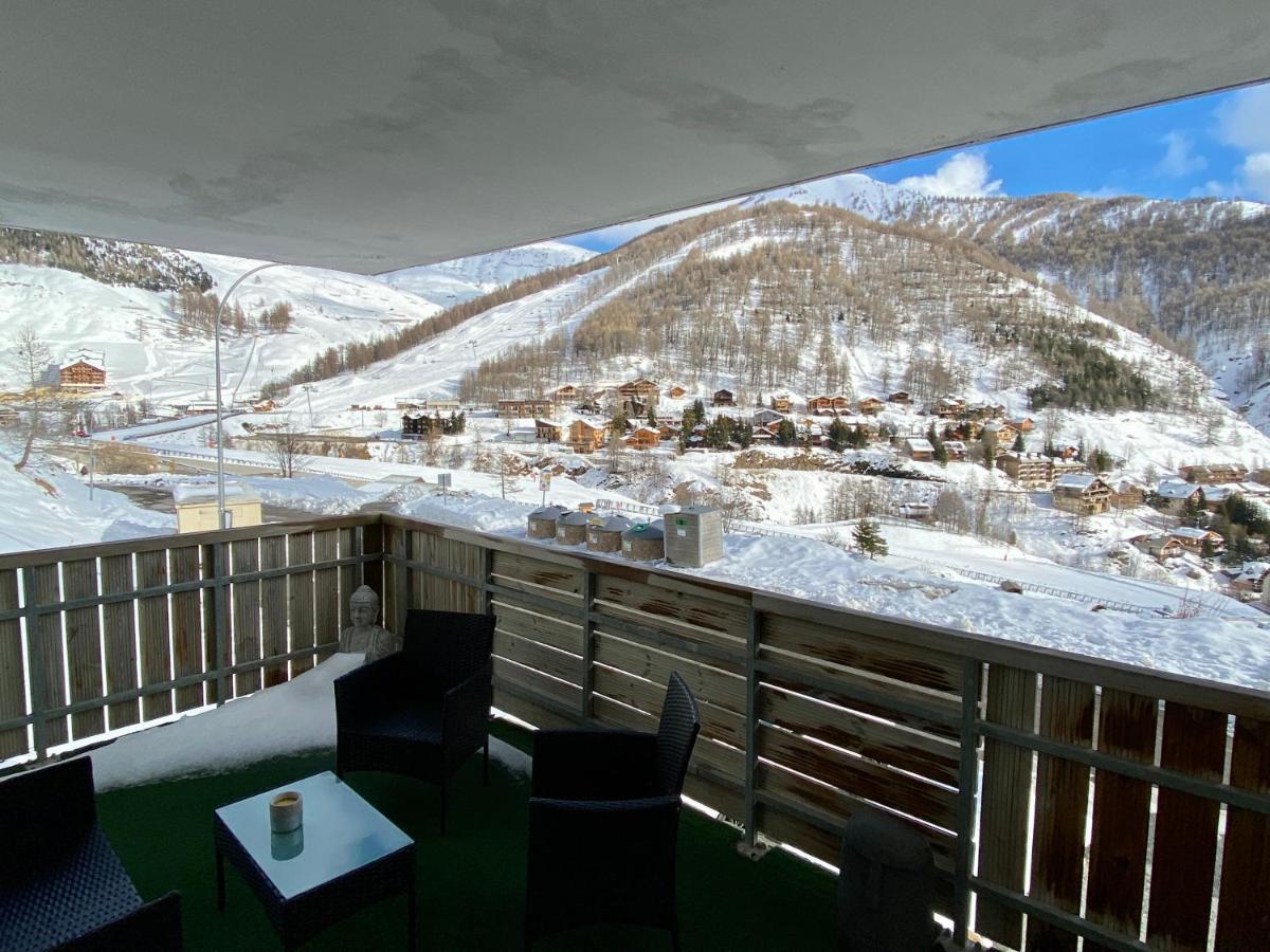 3 Pieces La Foux D Allos Vue Montagne Et Station 외부 사진